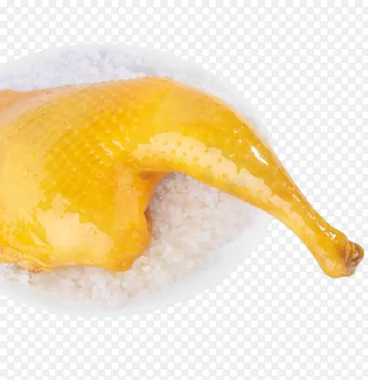 金黄美味诱人盐焗鸡腿