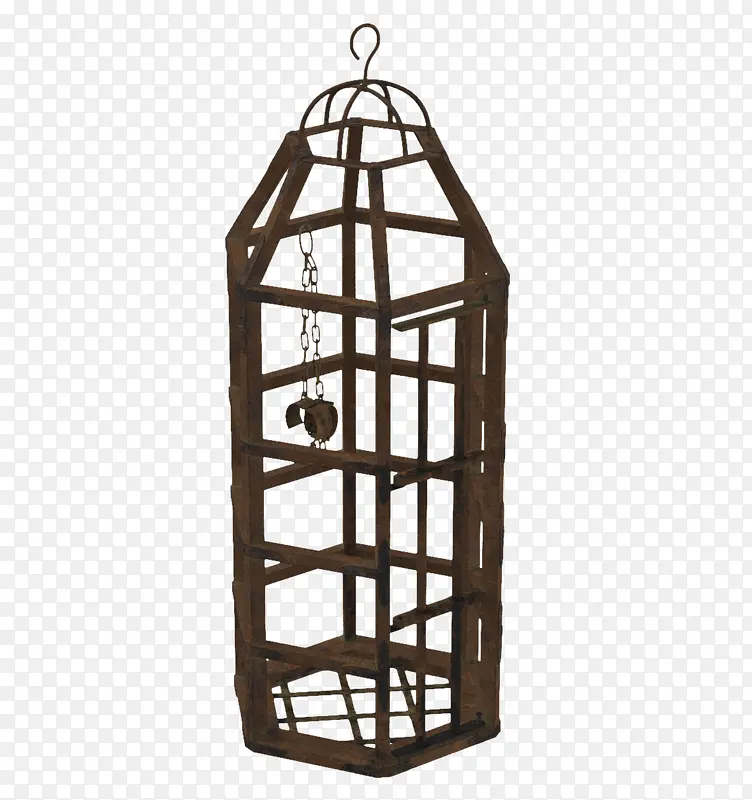 棕色铁笼子