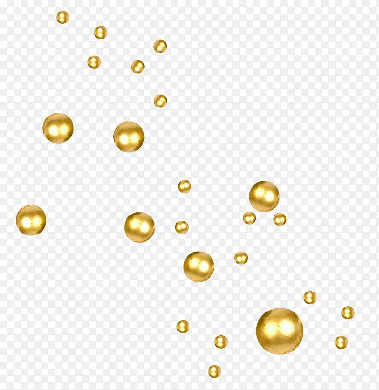 金色气泡元素