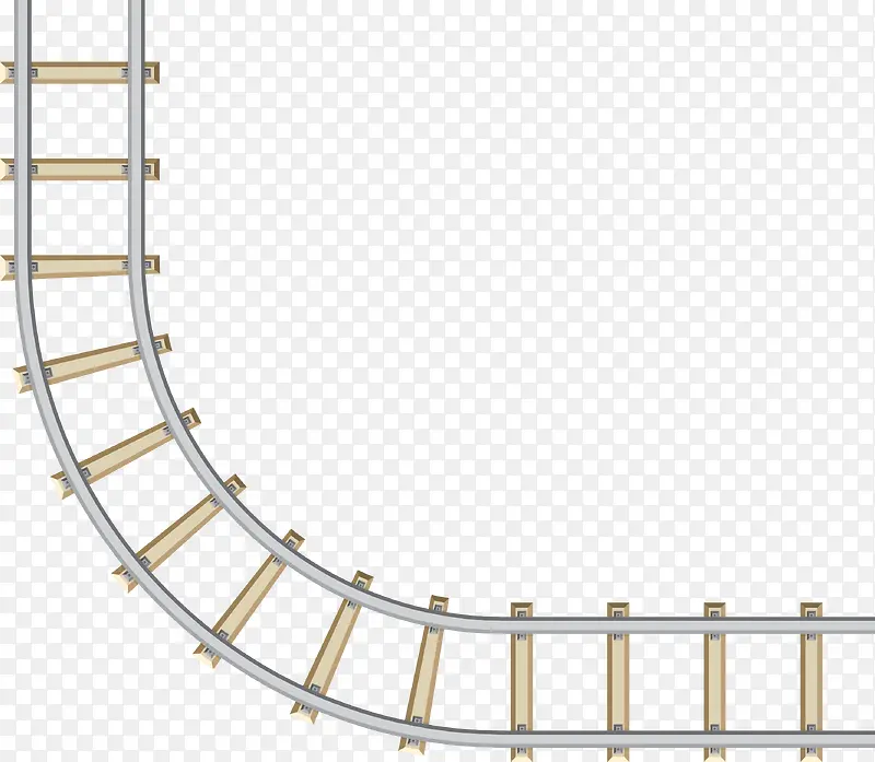 动车弯曲轨道素材