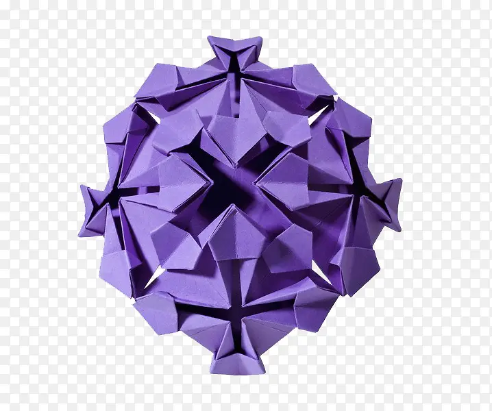 紫色花折纸