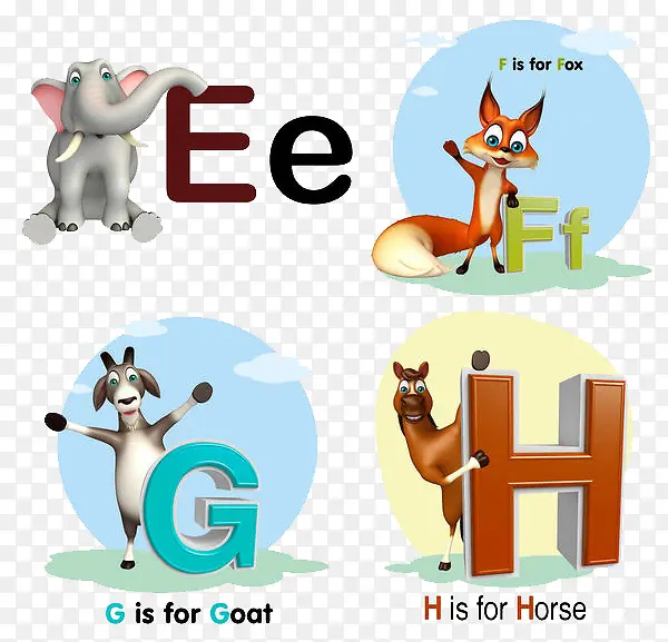 动物字母教育课堂