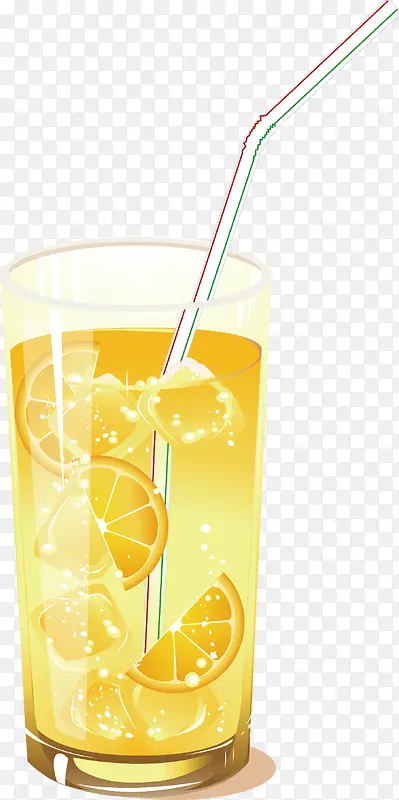 橘子橙子汁矢量图案