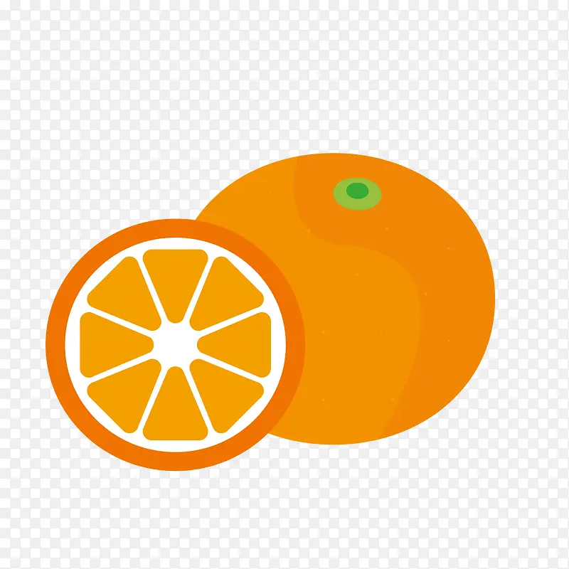 新奇士橙子背景装饰