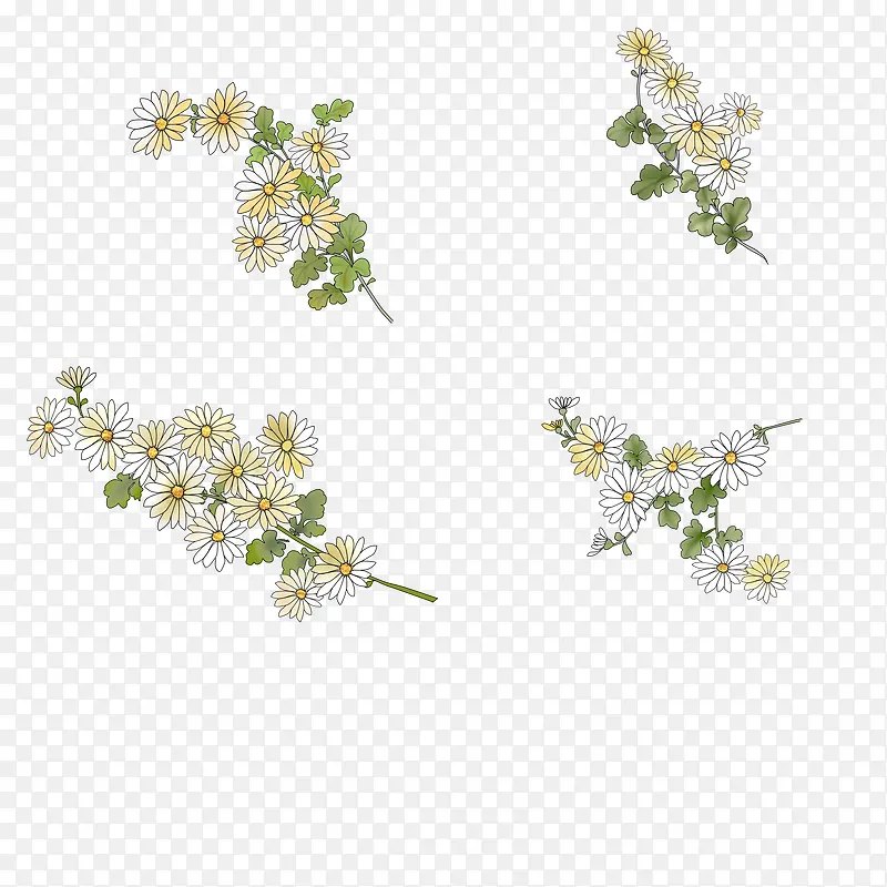 素雅植物花朵图案