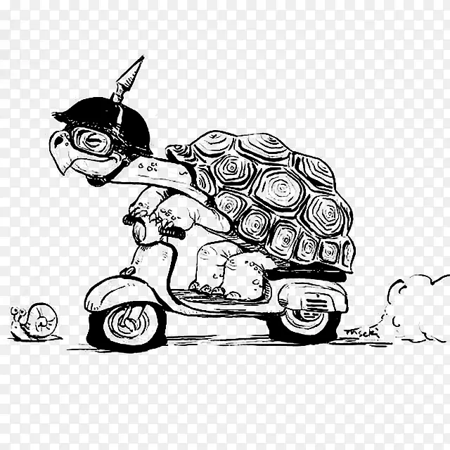 乌龟和蜗牛赛跑