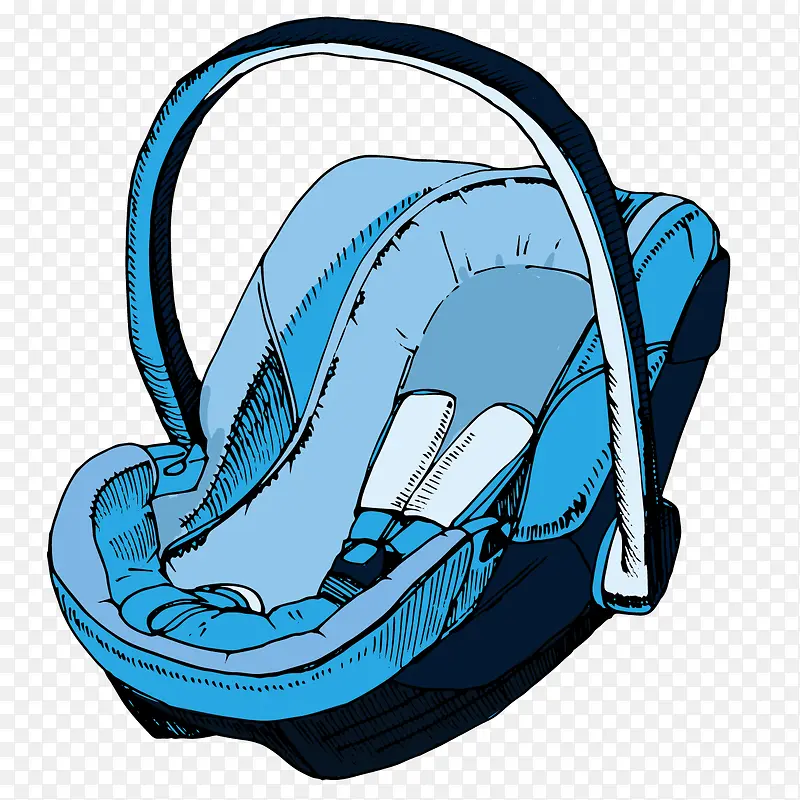 蓝色儿童座椅