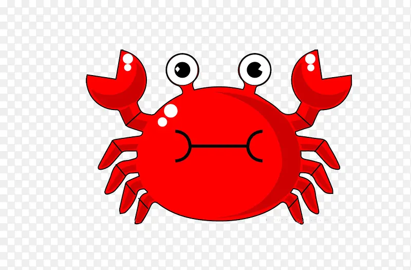卡通螃蟹动物设计素材