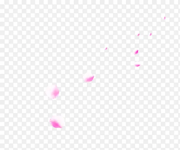 粉红花瓣散落漂浮装饰