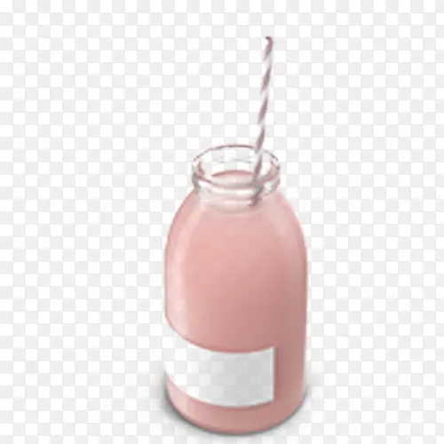 草莓牛奶瓶子
