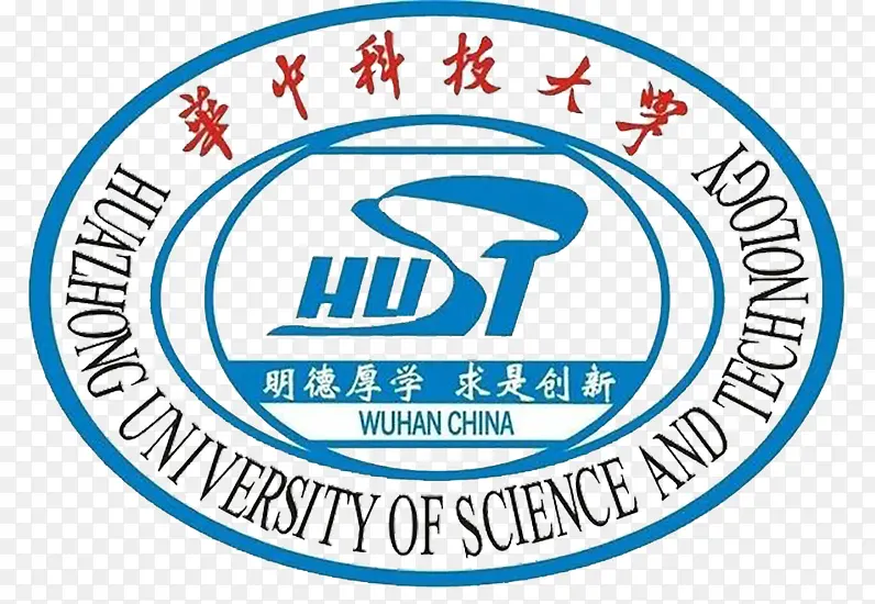 华中科技大学蓝色logo