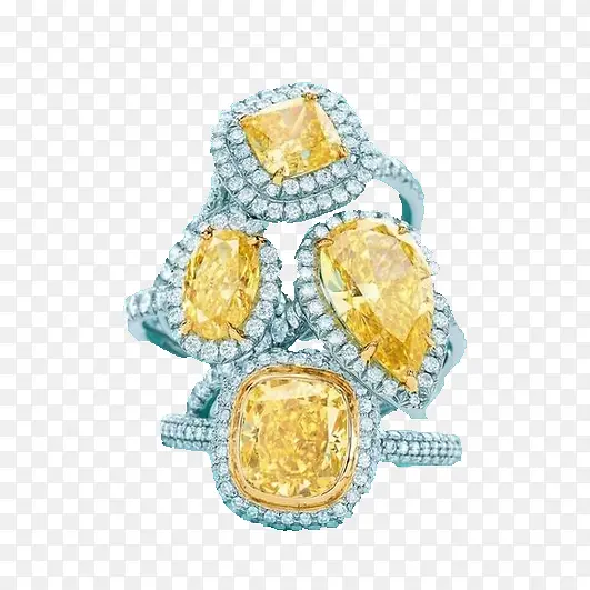 黄色钻石珠宝广告