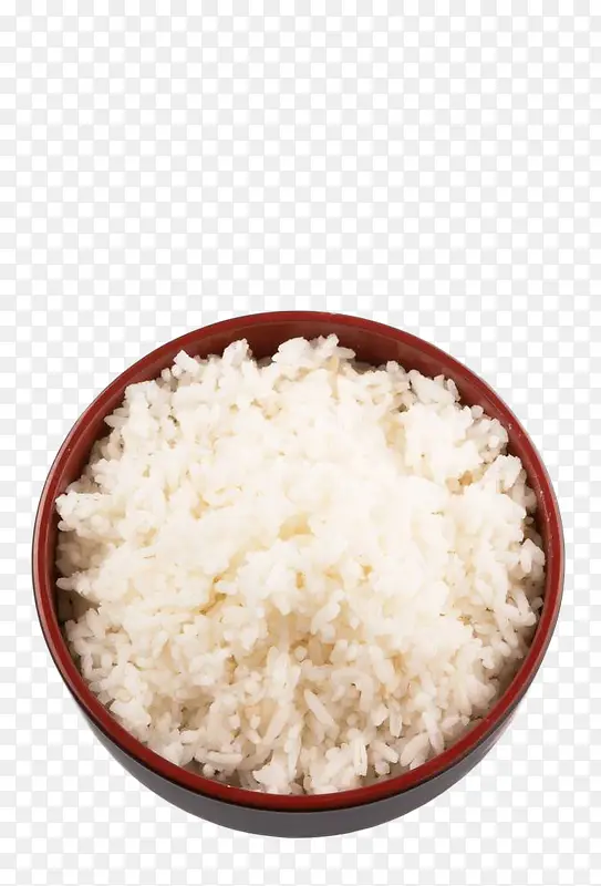 一大碗白色蒸大米饭