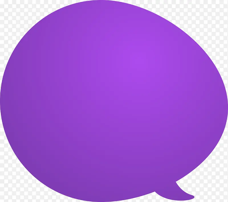 紫色语言气泡矢量图
