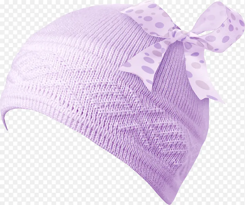 紫色蝴蝶结帽子