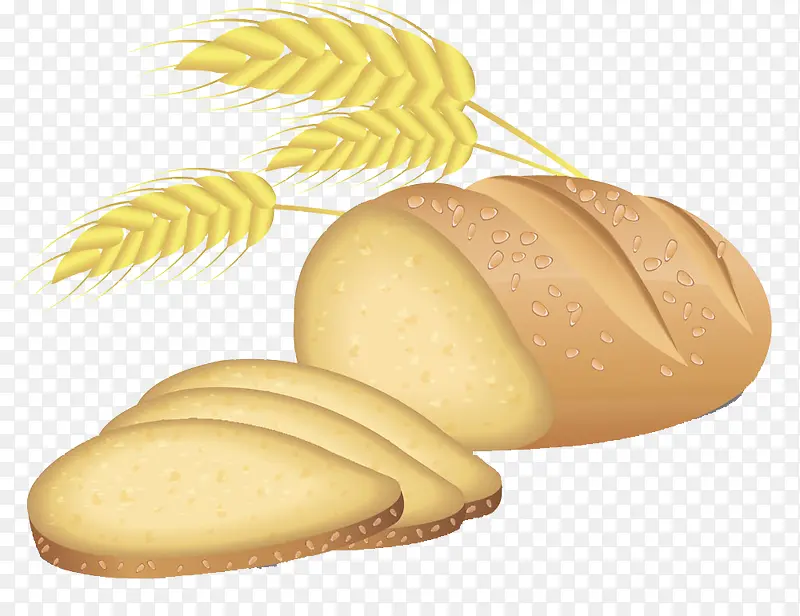 面包片与麦穗图片