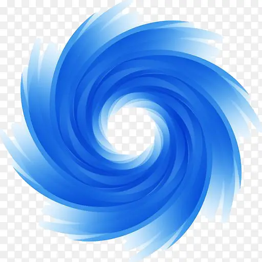 蓝色旋转的漩涡标志