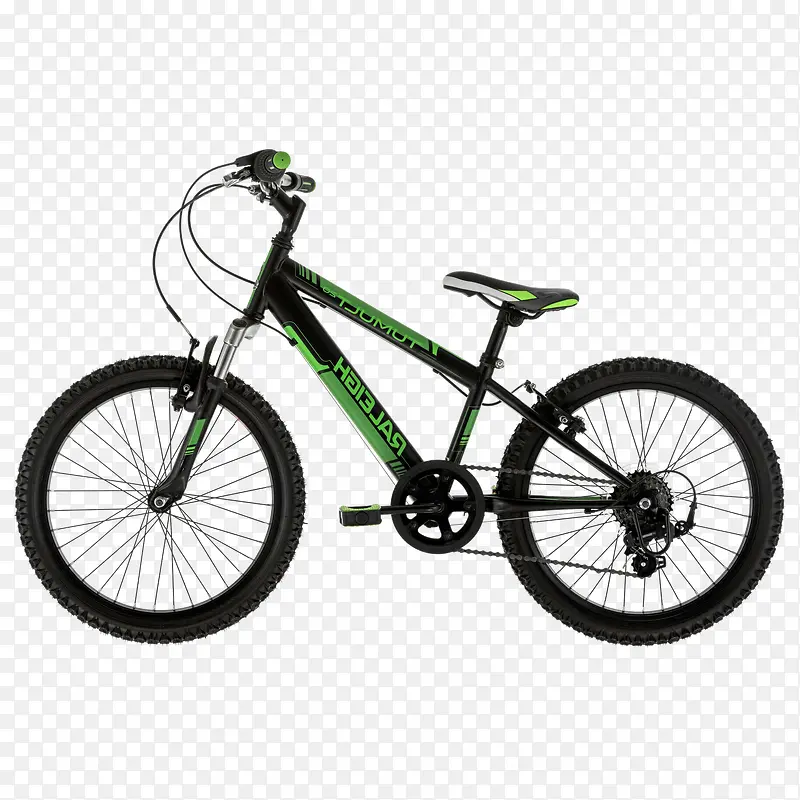 黑绿色自行车