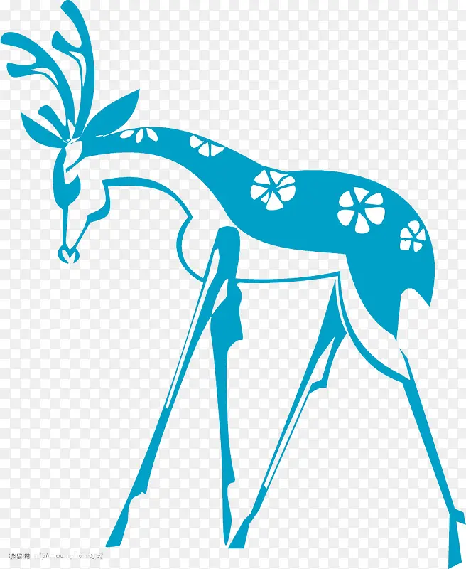 漂亮蓝鹿