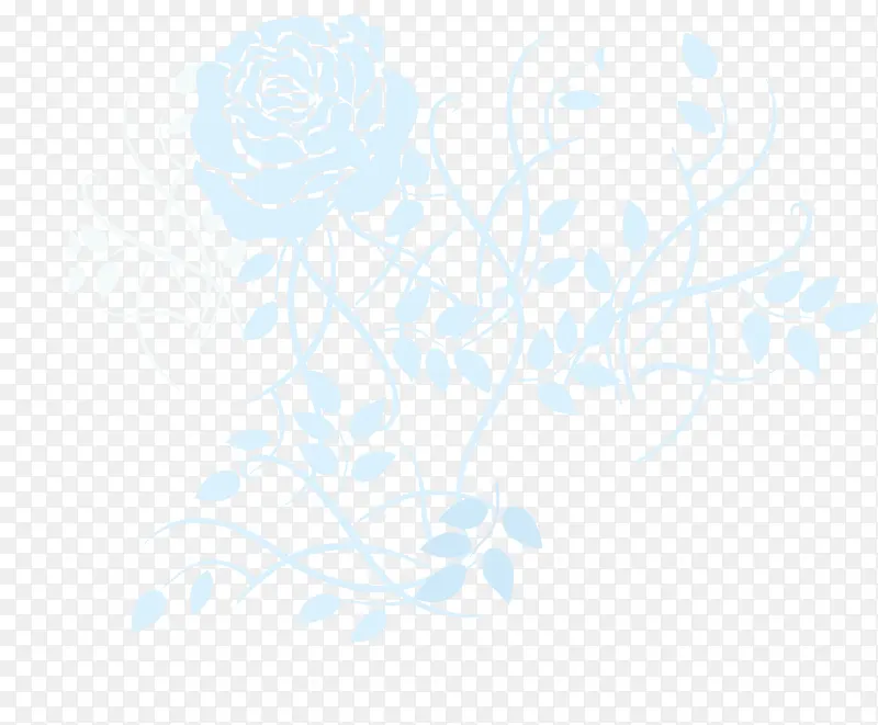 浅蓝色花卉背景