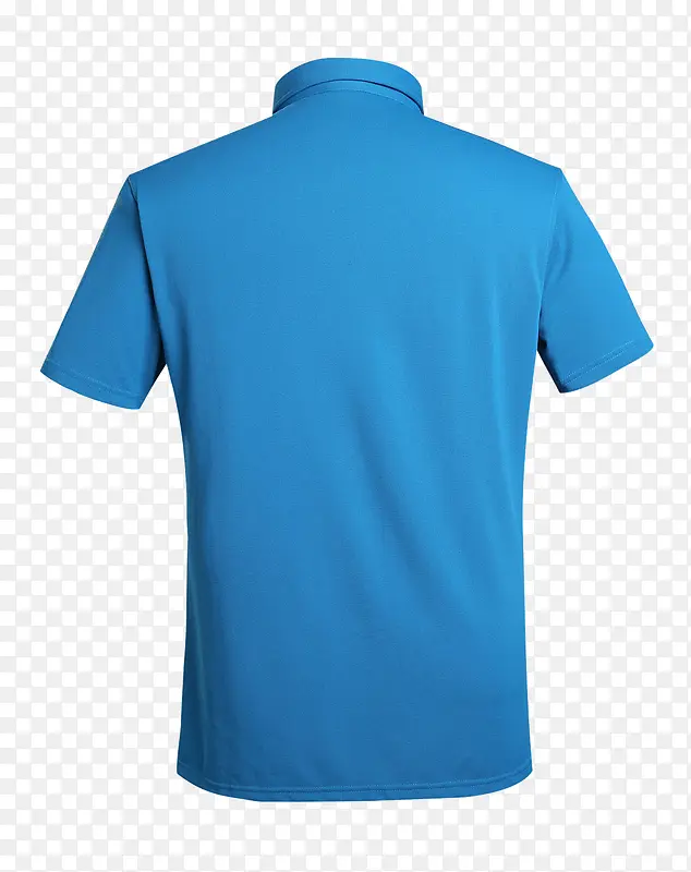 蓝色衬衫背面