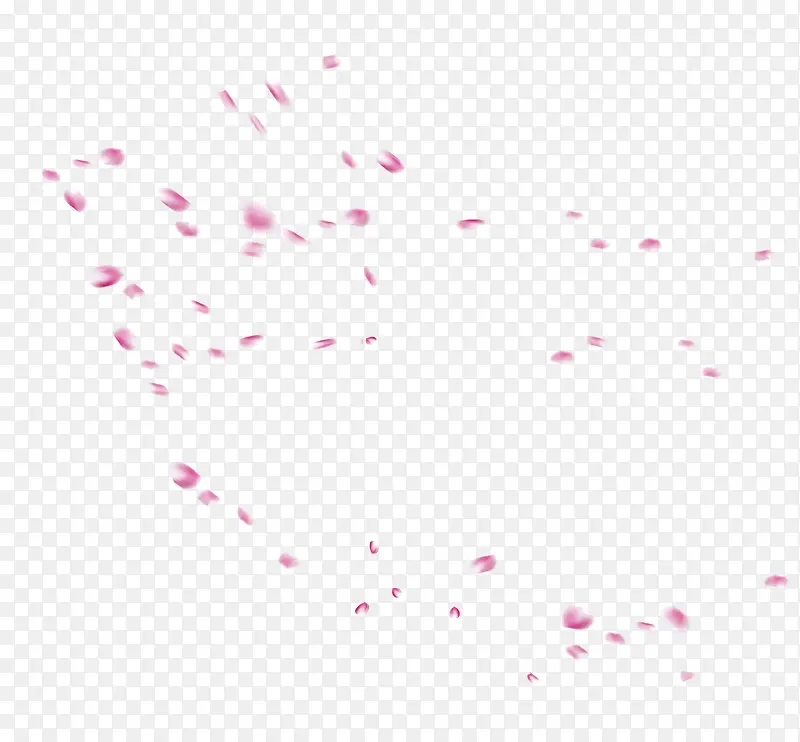 粉红色花瓣漂浮飞舞免费素材
