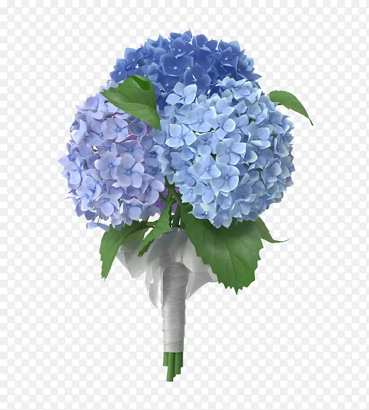 蓝色鲜花球