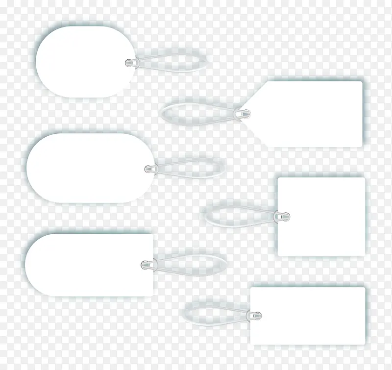 矢量手绘空白吊牌合集