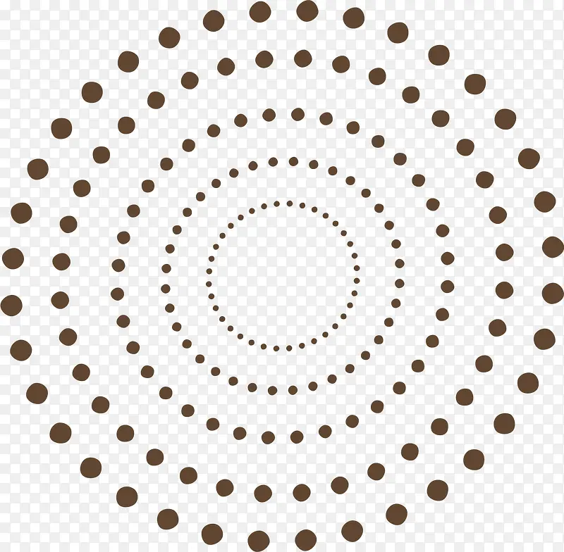 创意棕色圆圈