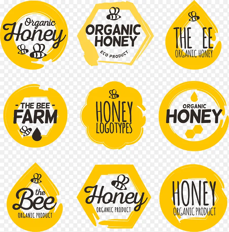 蜂蜜各类标签