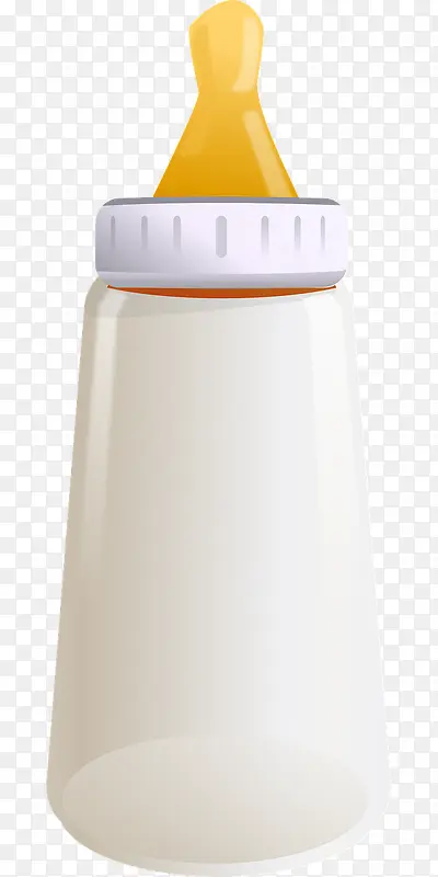 白色的奶瓶