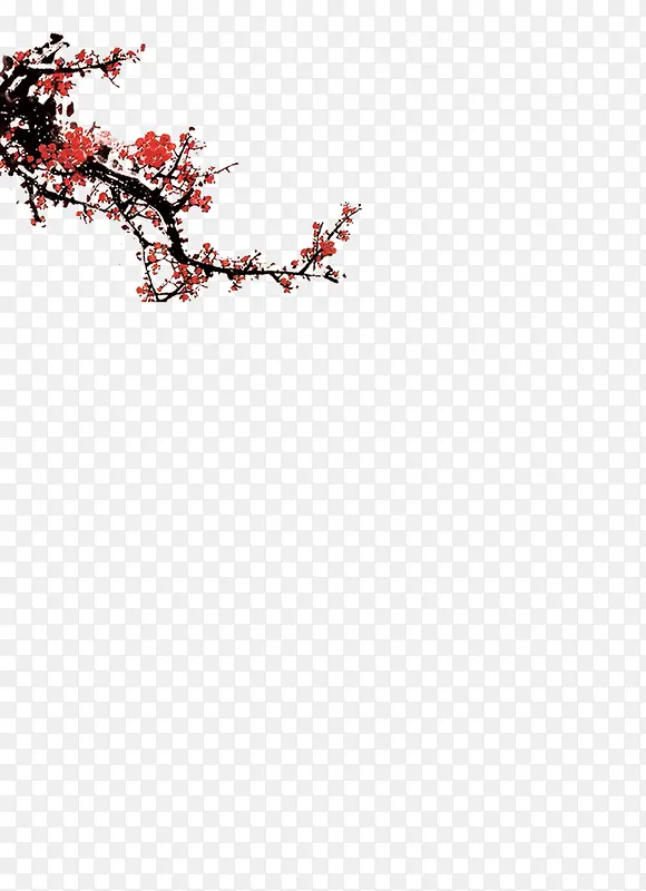春节梅花装饰高清免抠图素材