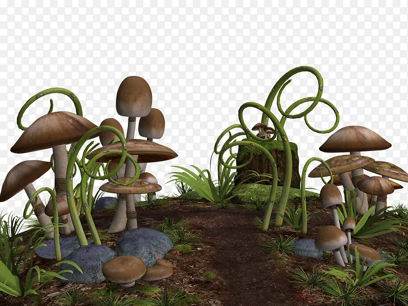 高清蘑菇3D
