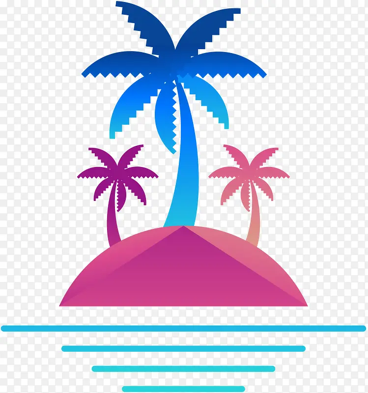 孤岛椰子树