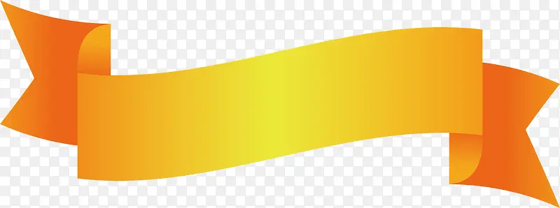 黄色彩带标题框