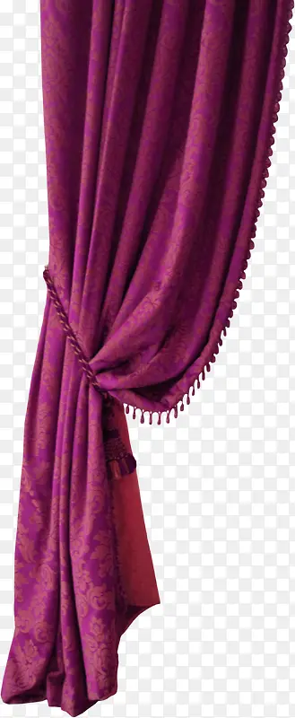 紫色窗帘边框纹理