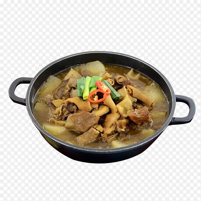 铁锅炖菜类美食牛杂煲