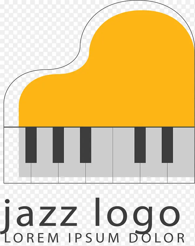 黄色钢琴爵士标签