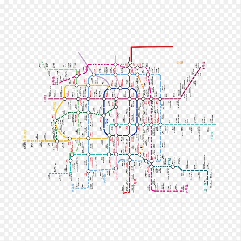 北京详细地铁规划线路图