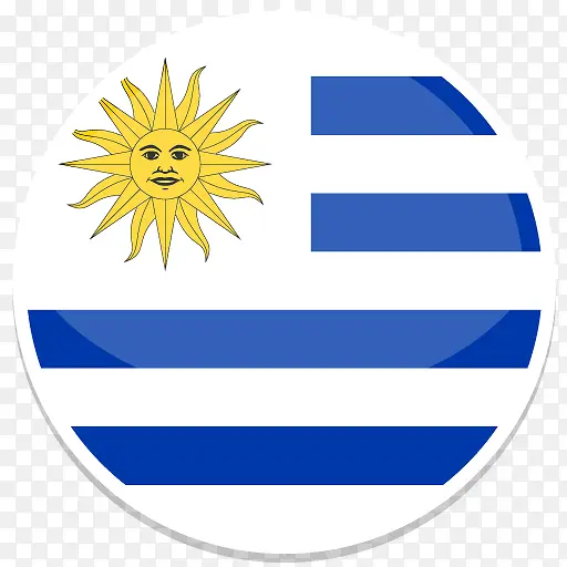 乌拉圭2014 -世界-杯标志-平-图标