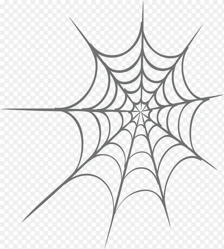 简约黑色蜘蛛网