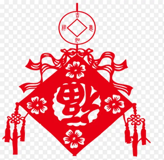 中国传统节日喜庆倒福挂件