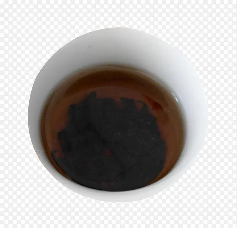 白瓷杯泡安化黑茶图片素材