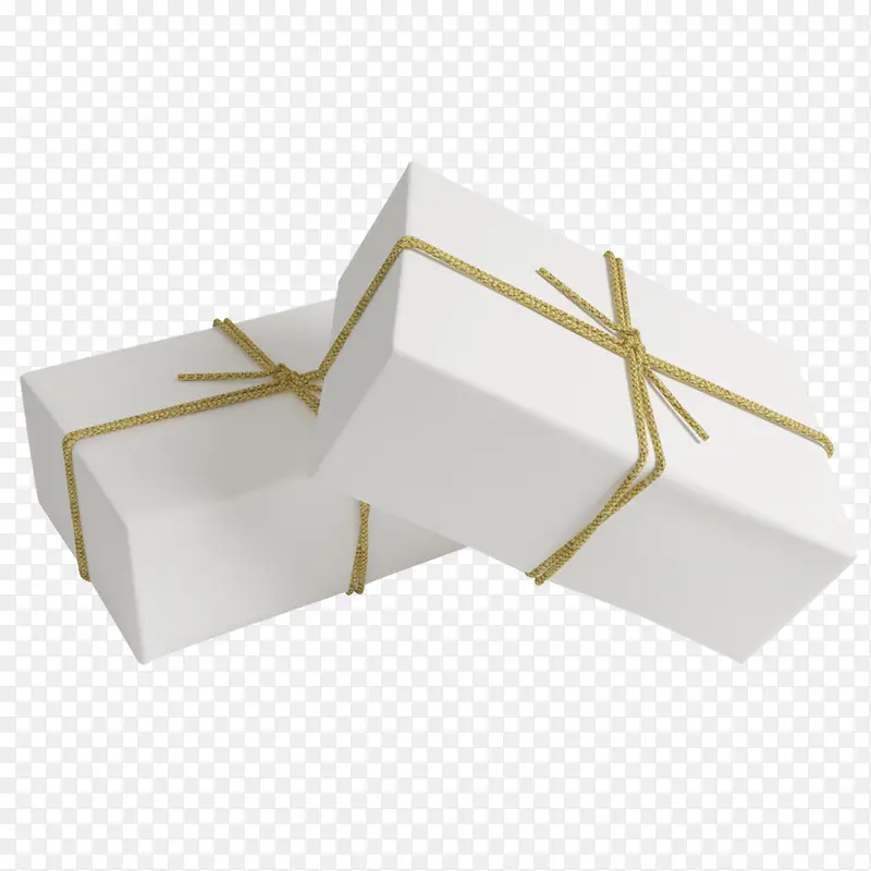 方形白色礼物盒