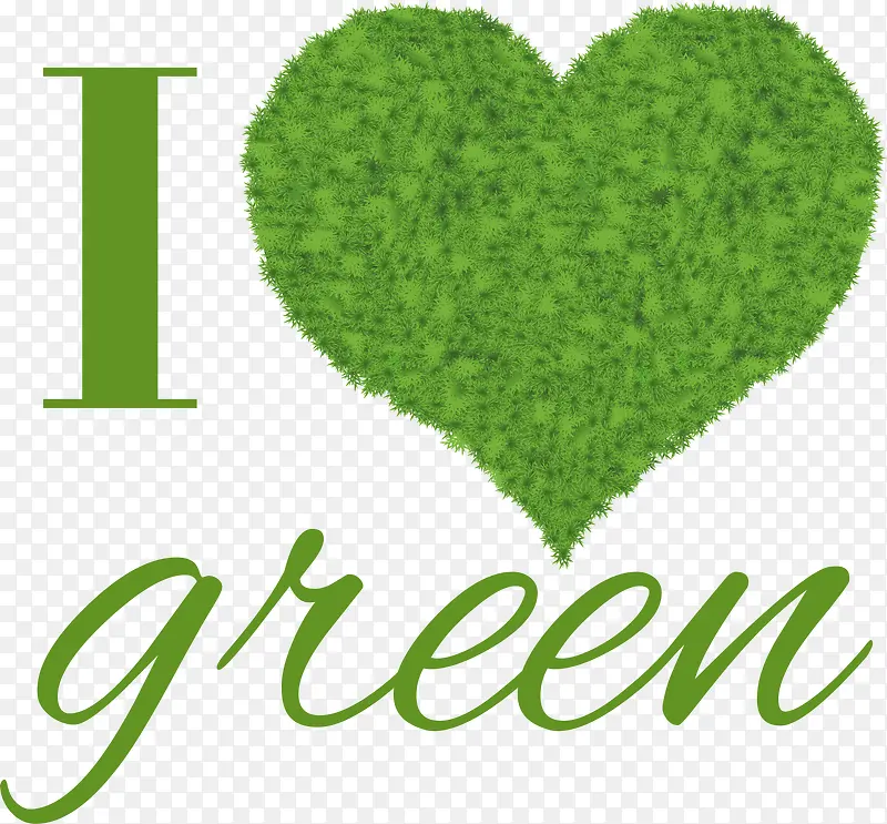 绿色环保装饰元素