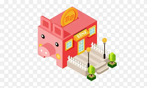 卡通小猪房子设计