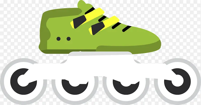 绿鞋低矮高速轮滑鞋