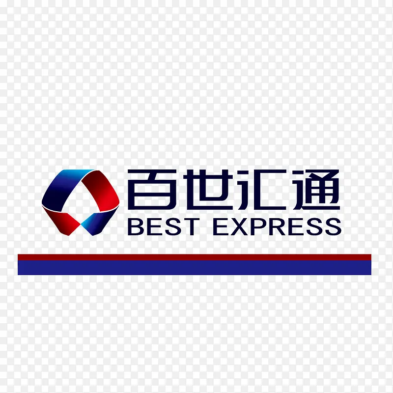 黑色百世汇通logo标志