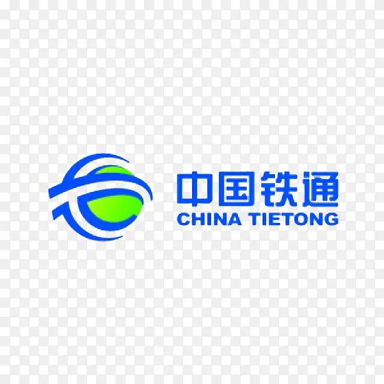 蓝色中国铁通LOGO标志