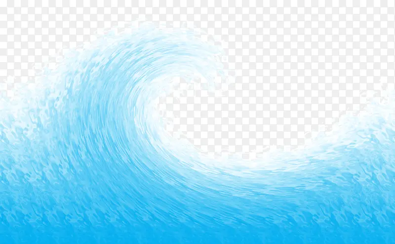 蓝色海水波浪